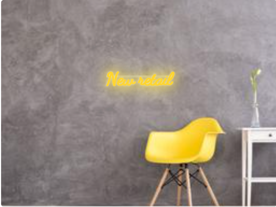 Custom text: New retail